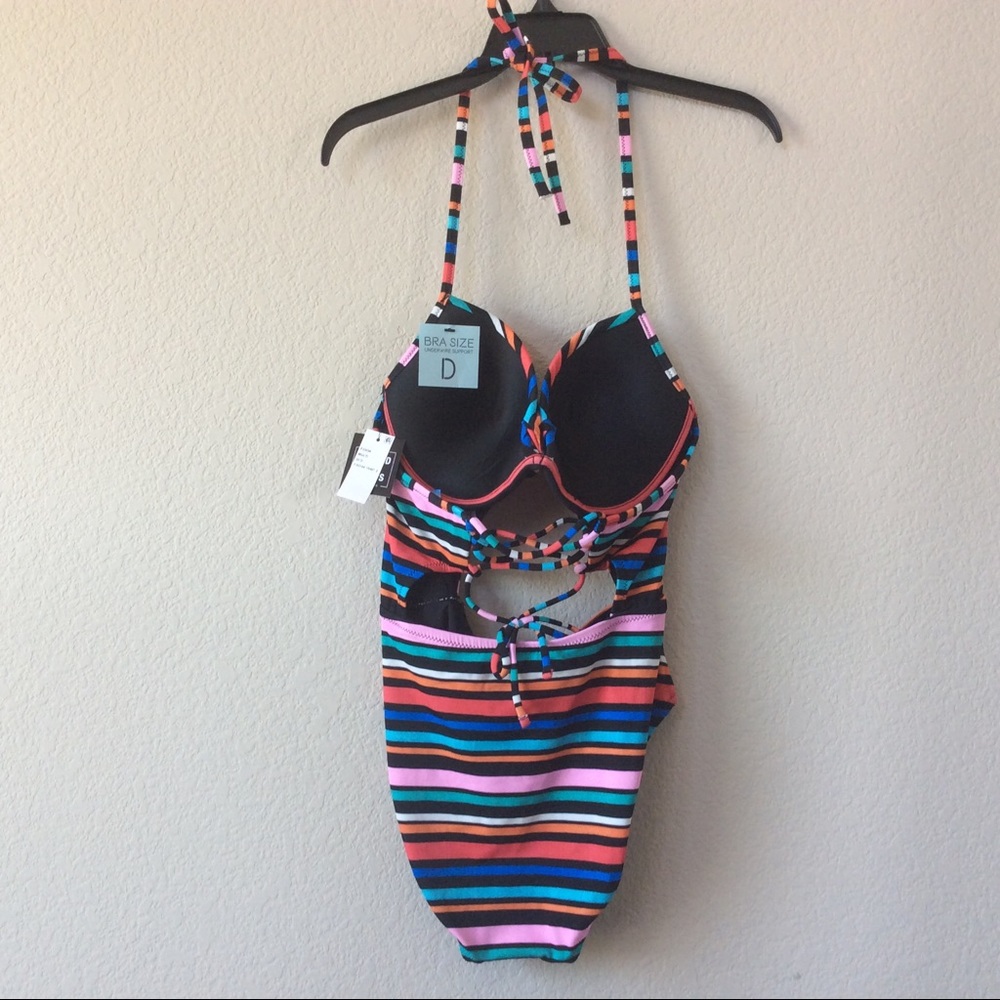 NWT Sundazed Twist 1pc Cutout Corset Swimsuit 32B - Picture 5 of 6